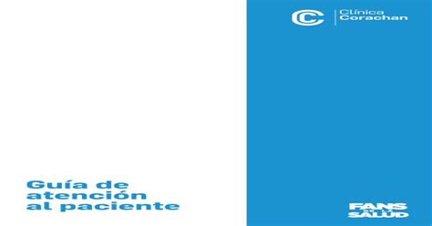 Guía para el paciente Clínica Corachan .